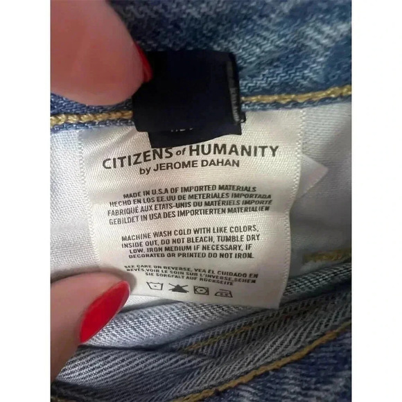 Citizens of Humanity Emerson Boyfriend Jeans Size 27 Light Wash Distressed - Picture 12 of 12